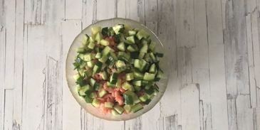 оливье с креветками