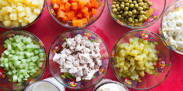 оливье с курицей