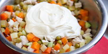 оливье с курицей