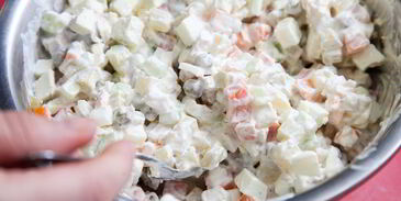 оливье с курицей