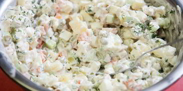 оливье с курицей