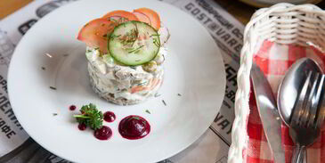 оливье с курицей