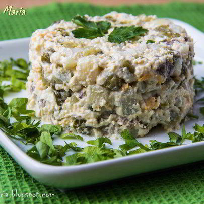 Оливье с мясом