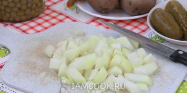 оливье с шампиньонами