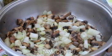 оливье с шампиньонами