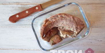 оливье с языком