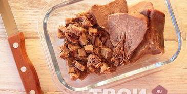 оливье с языком