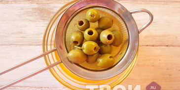 оливье с языком