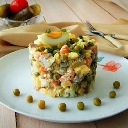 Салаты с говядиной