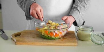 постный салат оливье