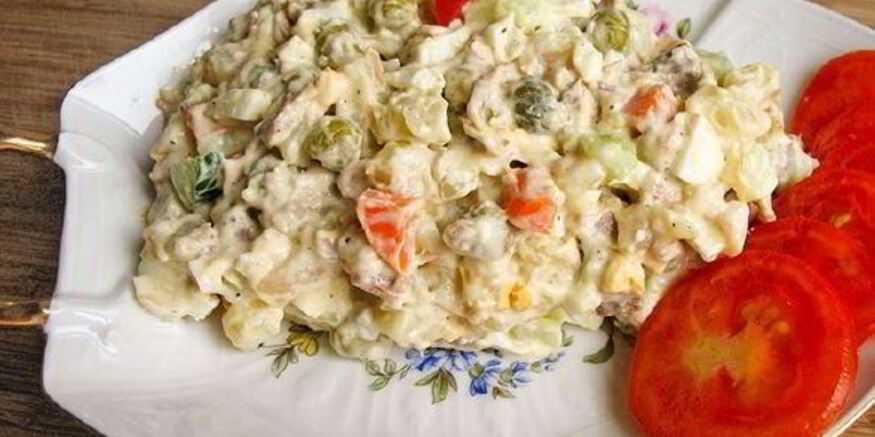 Рецепт салата оливье новогоднего