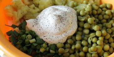 салат оливье с говядиной