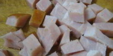 салат оливье с ветчиной