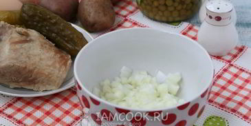салат оливье со свининой