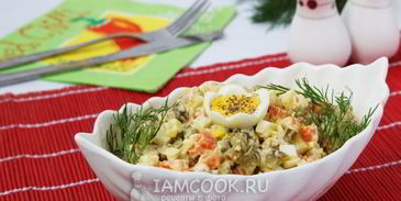 салат оливье со свининой