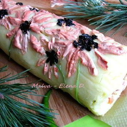 Салат-рулет оливье