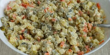 вегетарианский салат оливье