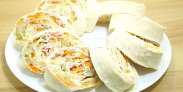 закуска оливье-рулет