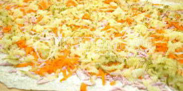 закуска оливье-рулет