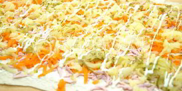 закуска оливье-рулет