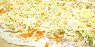 закуска оливье-рулет