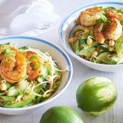 Салаты с креветками