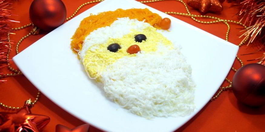 Рецепт салата дед мороз