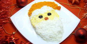 салат дед мороз