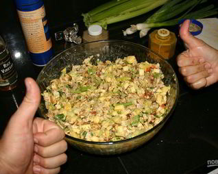 Салат из куриных грудок