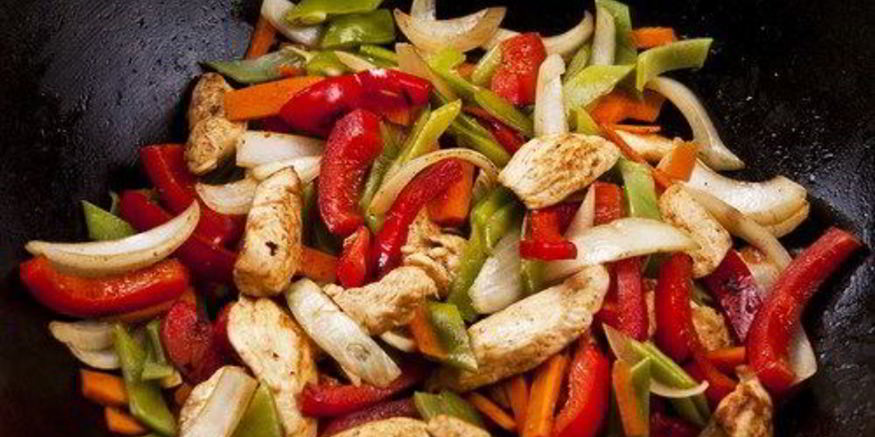 Рецепт салата из овощей и грибов на гриле