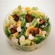 Рецепт Салата из печени с грибами и травами