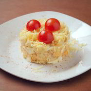 Рецепт Салата из помидоров черри и курицы