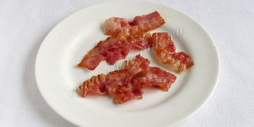 салат из рукколы и бекона