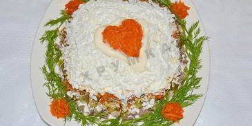 салат из сердца говяжьего с соленым огурцом