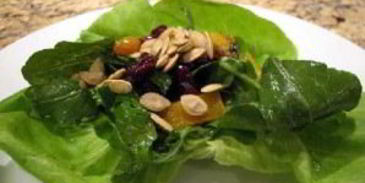 салат из тыквы и клюквы