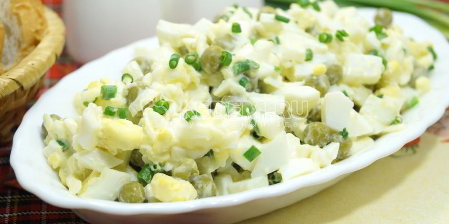 Рецепт салата из яиц милан