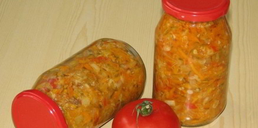 Рецепт салата капустного на зиму