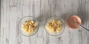 салат коктейль с сыром