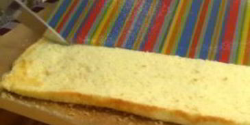 бисквитный рулет мимоза