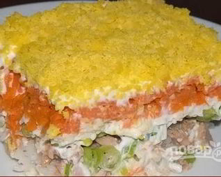 Мимоза с рисом