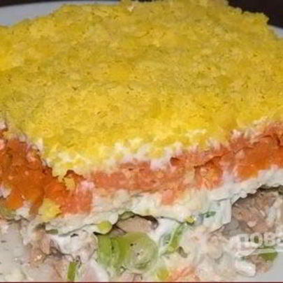 Мимоза с рисом