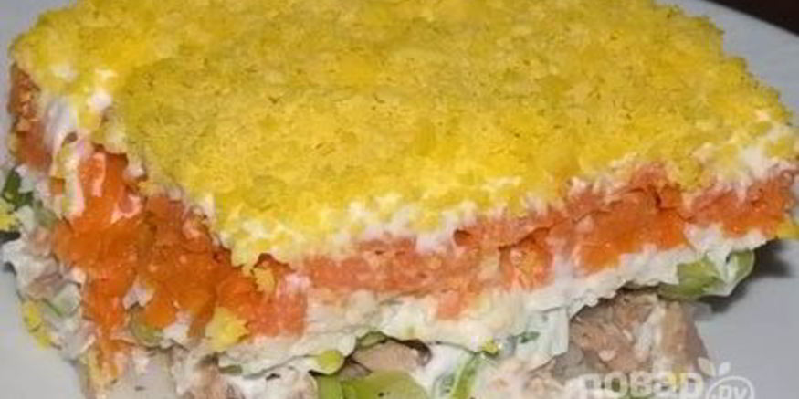 Рецепт мимозы с рисом