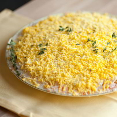 Мимоза с сыром