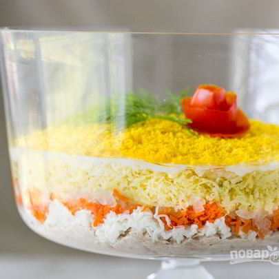 Мимоза с тунцом