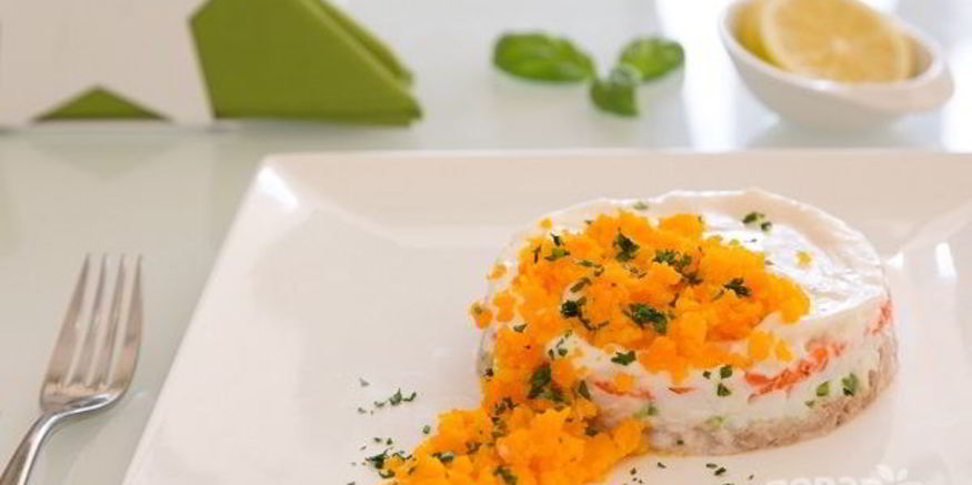 Рецепт салата мимоза с консервированным тунцом