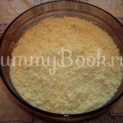 Салат Мимоза с копченой скумбрией