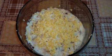 салат мимоза с копченой скумбрией