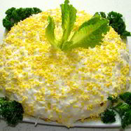 Рецепт Салата Мимоза с огурцом