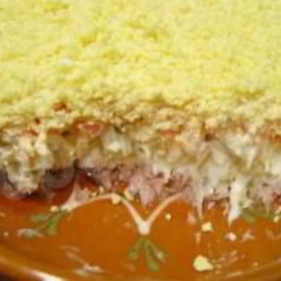 Салат Мимоза с плавленым сыром