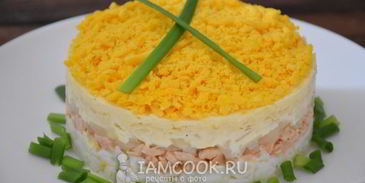 салат мимоза с сыром